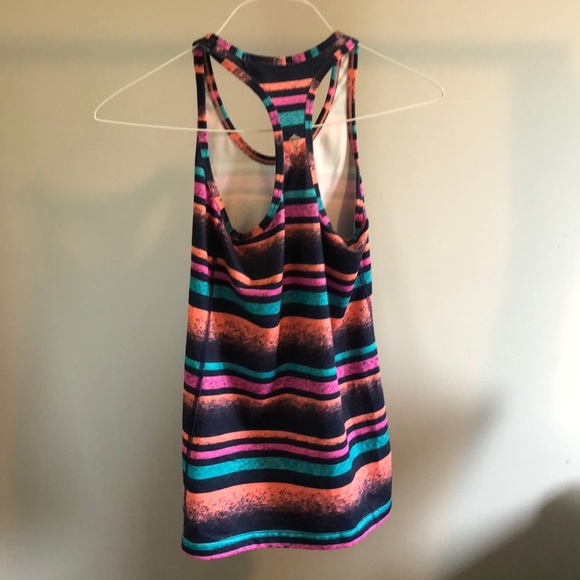 colourful striped ivivva tank top and shorts set - Picture 2 of 4